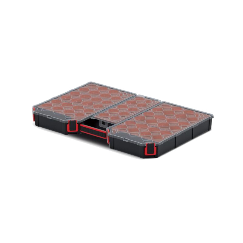 Container: colectiv; cu cutii; neagră; Culoare capac: transparent
