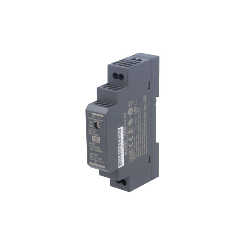 Alimentator: pulsatoriu; pentru şină DIN; 15W; 15VDC; 1A; OUT: 1
