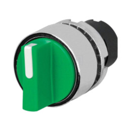 Comutator: rotativ; 22mm; Poz.i stab: 2; verde; fără; IP65; 46; Poz: 2