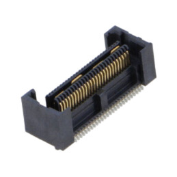 Conector: PCB-PCB; mamă; PIN: 52; 0,635mm; QFS; aurit; SMT; soclu