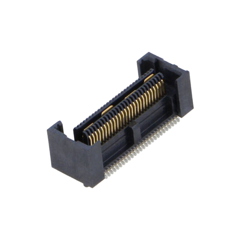 Conector: PCB-PCB; mamă; PIN: 52; 0,635mm; QFS; aurit; SMT; soclu Conector: PCB-PCB; mamă; PIN: 52; 0,635mm; QFS; aurit; SMT; soclu