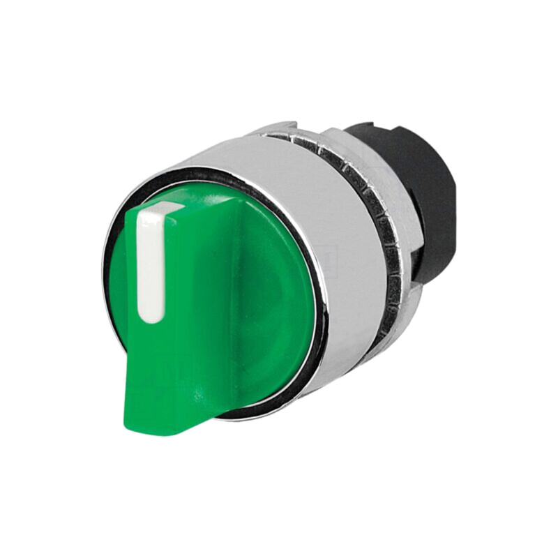 Comutator: rotativ; 22mm; Poz.i stab: 2; verde; IP65; proeminent Comutator: rotativ; 22mm; Poz.i stab: 2; verde; IP65; proeminent