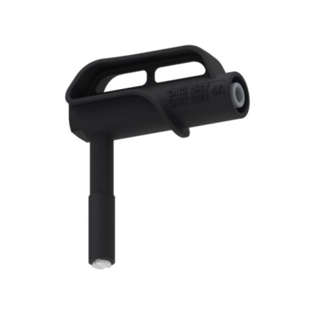 Adaptor; 4A; neagră; Dimensiune soclu: 4mm; Placare: nichelat; MGP
