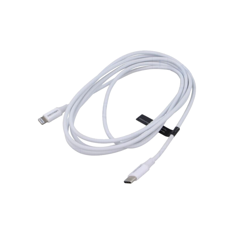 Cablu; USB 2.0; mufă Apple Lightning,USB C mufă; nichelat; 2m