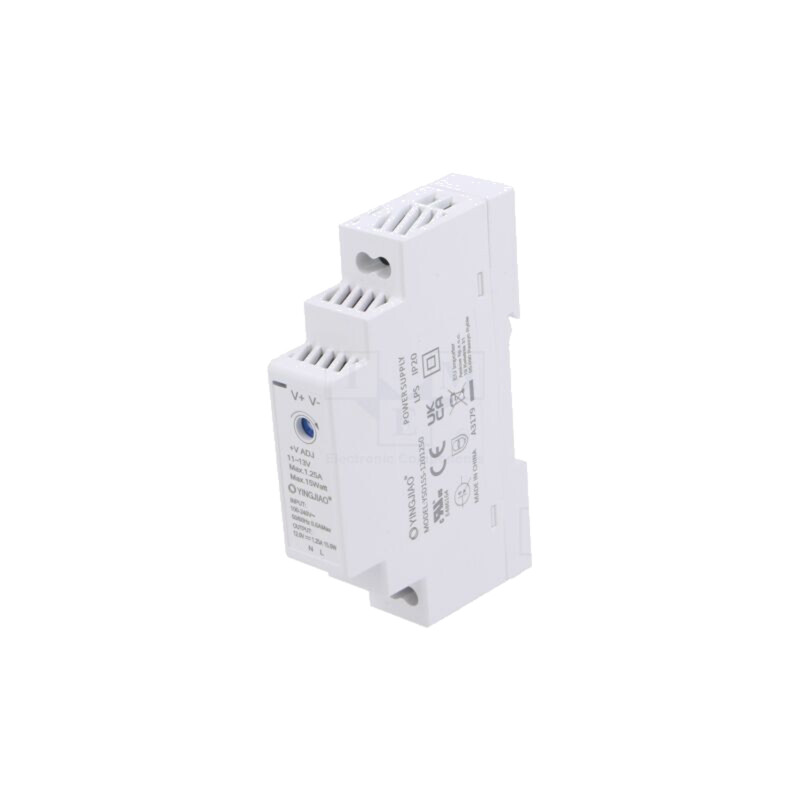 Alimentator: pulsatoriu; pentru şină DIN; 15W; 12VDC; 1,25A; OUT: 1