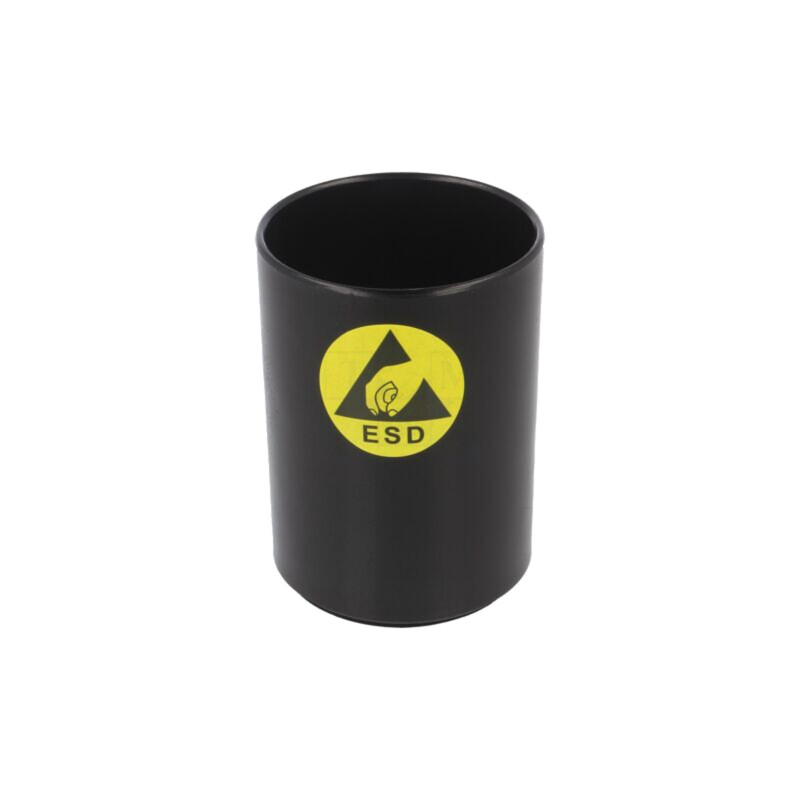 Tavă pentru stilouri; ESD; H: 115mm; Ø: 75mm; neagră