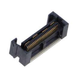 Conector: PCB-PCB; mamă; PIN: 52; 0,635mm; QFS; aurit; SMT; soclu