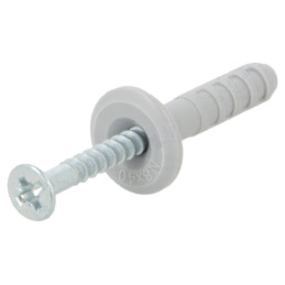 Plastic anchor; with flange,with screw; 8x40; zinc-plated steel