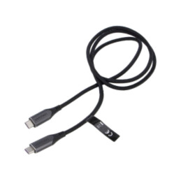 Cablu; USB 3.1; USB C mufă,din ambele părţi; nichelat; 1m; negru