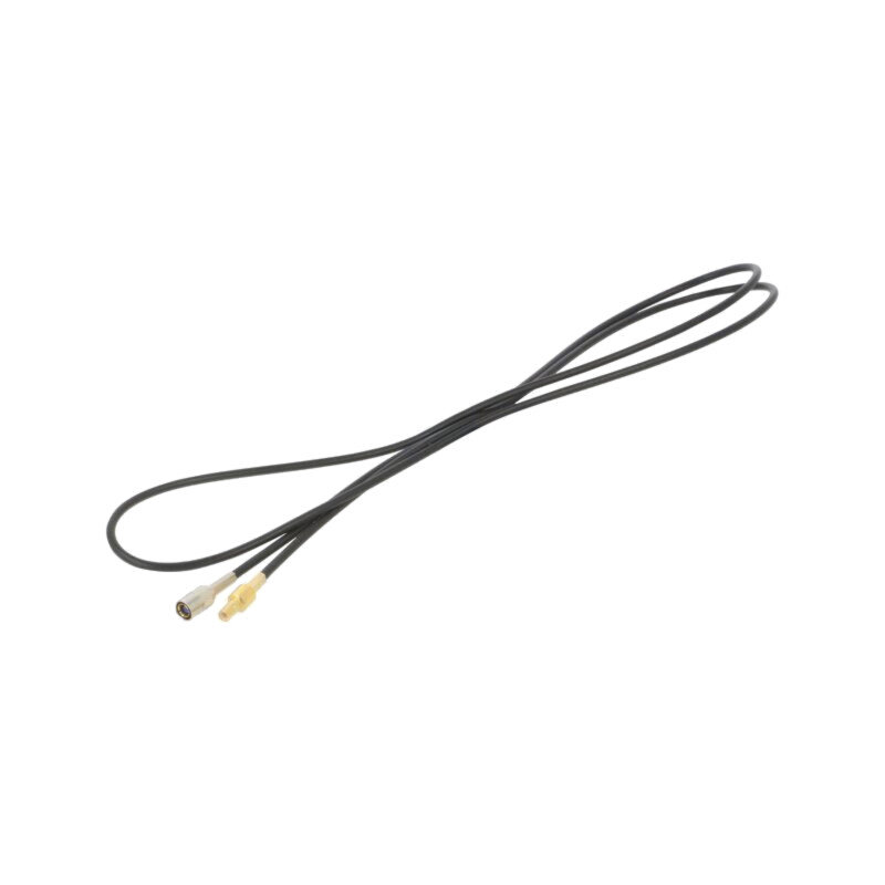 Cable; SMB socket,SMB plug; black; straight; 1m