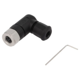 Conector: M8; mamă; PIN: 3; în unghi 90°; pe cablu; mufă; 4A; IP67