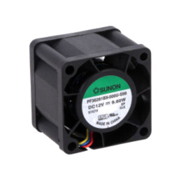 Ventilator: DC; axial; 12VDC; 36x36x28mm; 38,74m3/h; 61,9dBA; bilă