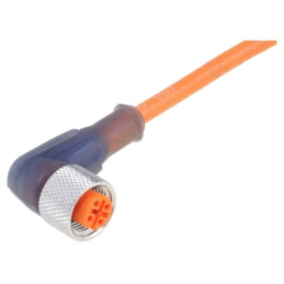 Cablu de conectare; M12; PIN: 3; drept; 2m; mufă; 30VAC; 4A; RKWT