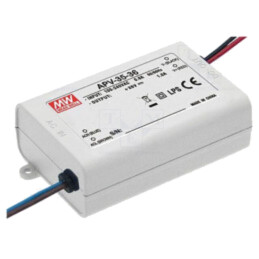 Alimentator: pulsatoriu; LED; 36W; 24VDC; 1,5A; 90÷264VAC; IP42