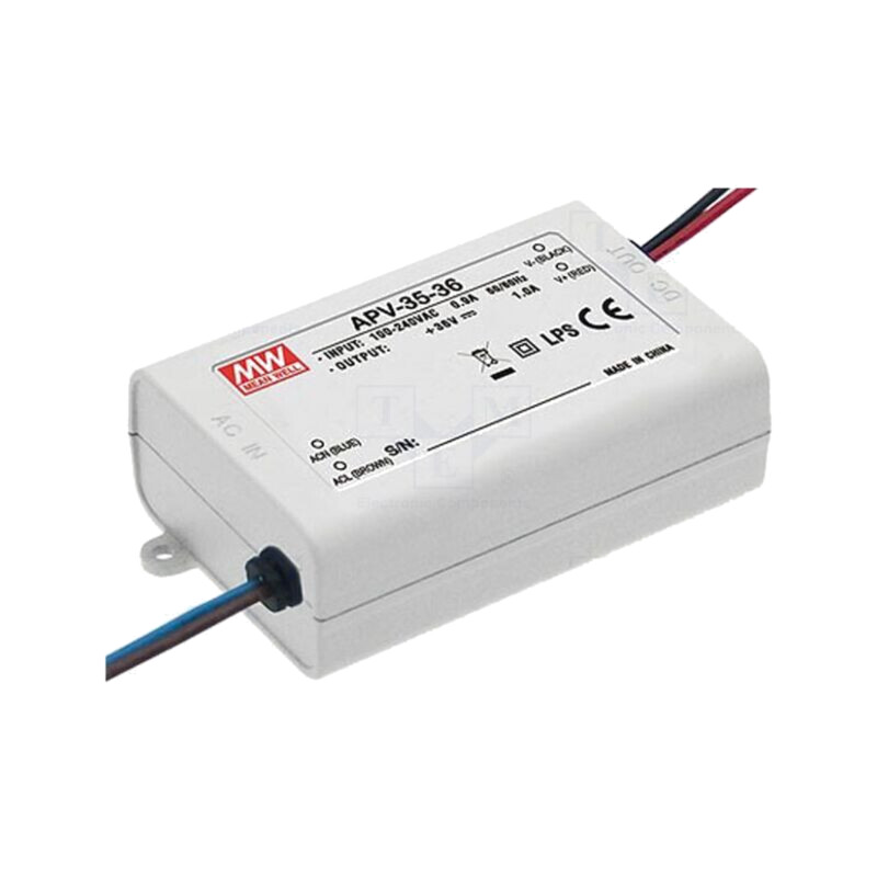 Alimentator: pulsatoriu; LED; 36W; 24VDC; 1,5A; 90÷264VAC; IP42 Alimentator: pulsatoriu; LED; 36W; 24VDC; 1,5A; 90÷264VAC; IP42