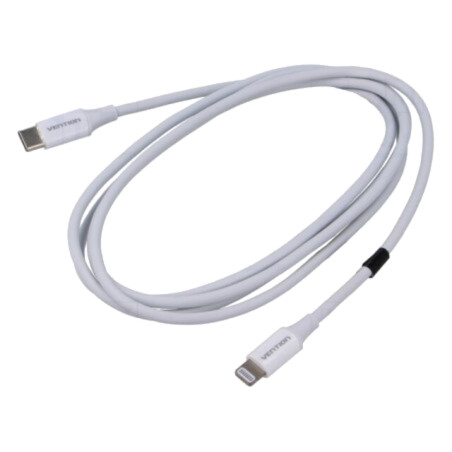 Cablu; USB 2.0; mufă Apple Lightning,USB C mufă; nichelat; 1,5m