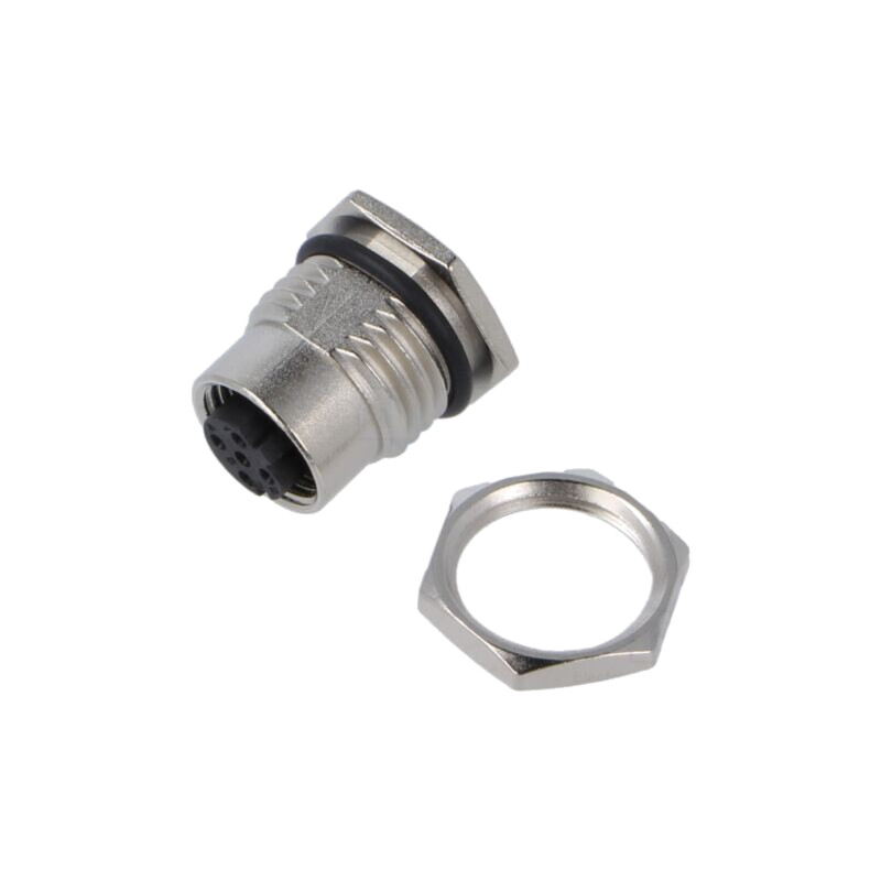 Conector: M12; soclu; mamă; Polarizare: cod D-Ethernet; PIN: 4