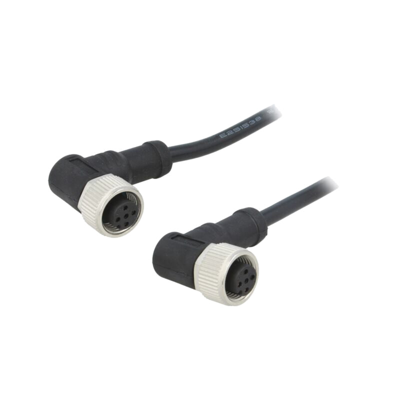 Cablu: pentru senzori/automatizări; PIN: 4; M12-M12; 1m; mufă; mufă