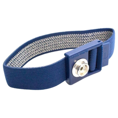 Brăţară pentru mână; ESD; albastră; clichet tată 10mm
