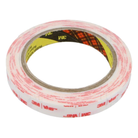 Bandă: de fixare; W: 15mm; L: 5,5m; Thk: 0,6mm; acril; albă; -35÷90°C