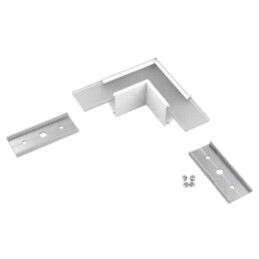 Conector 90°; albă; aluminiu,policarbonat; LINEA20