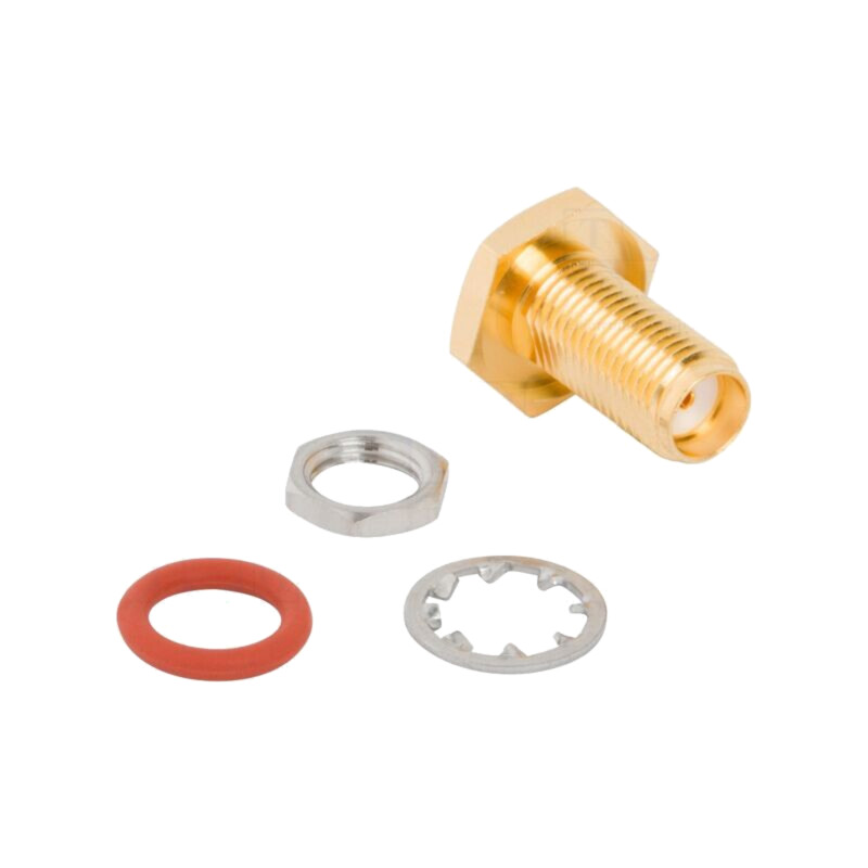 Conector: SMA; soclu; mamă; drept; 50Ω; lipire; PTFE; aurit; alamă