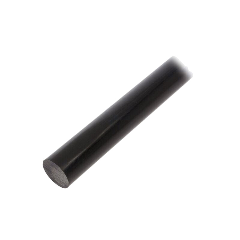 Tijă; Ø: 40mm; L: 500mm; neagră; extrudate; manşon