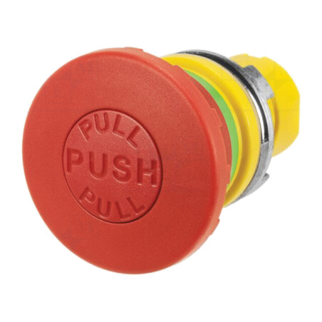 Comutator: de siguranţă; 22mm; Poz.i stab: 2; roşie; fără; IP65