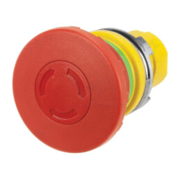 Comutator: de siguranţă; 22mm; Poz.i stab: 2; roşie; fără; IP65