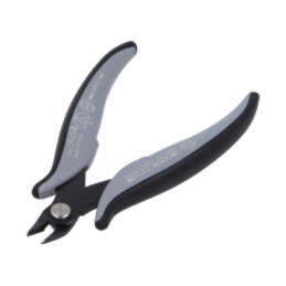 Cleşti; pt.tăiere,miniatură,curbaţi; ESD; 138mm; faţetă mică