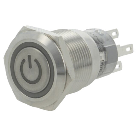 Comutator: anti-vandalism; Poz: 2; SPDT; 0,5A/220VAC; 1A/24VDC