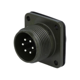 Conector: circular; soclu; PIN: 6; tată; lipire; MS/DS; argintat; 13A