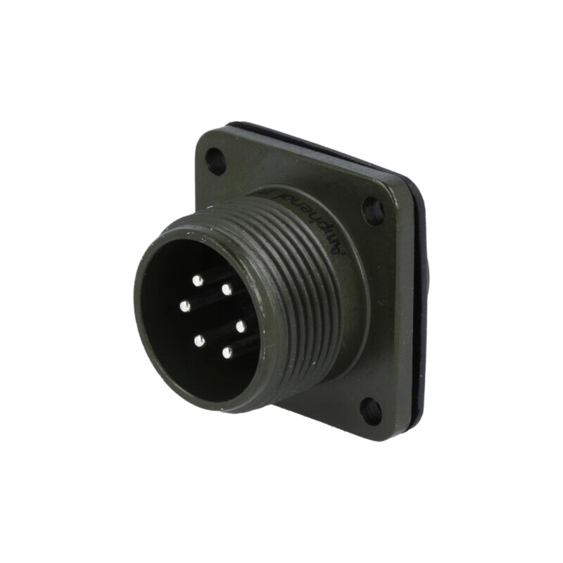 Conector: circular; soclu; PIN: 6; tată; lipire; MS/DS; argintat; 13A