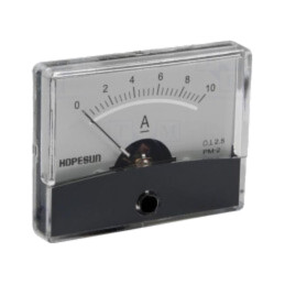 Ampermetru; pe panou; I DC: 0÷10A; Clasa: 2,5; 60x47mm