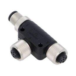 M12 adapter FT-M12B-05F-M12B-05M-K5-0200