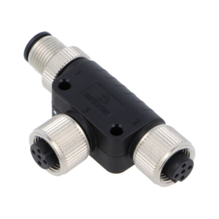 M12 adapter FT-M12B-05F-M12B-05M-K5-0200