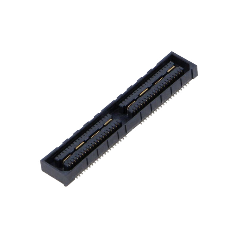 Conector: PCB-PCB; mamă; PIN: 80; 0,8mm; QSE; aurit; SMT; soclu; 2A Conector: PCB-PCB; mamă; PIN: 80; 0,8mm; QSE; aurit; SMT; soclu; 2A