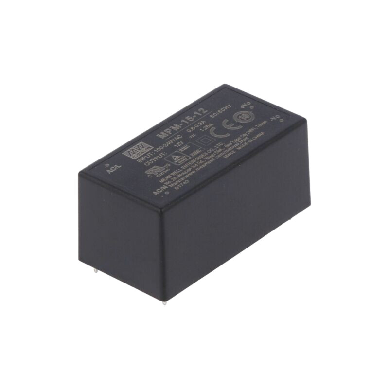 Convertor: AC/DC; 15W; Uintr: 80÷264VAC; 12VDC; Iieş: 1,25A; OUT: 1 Convertor: AC/DC; 15W; Uintr: 80÷264VAC; 12VDC; Iieş: 1,25A; OUT: 1