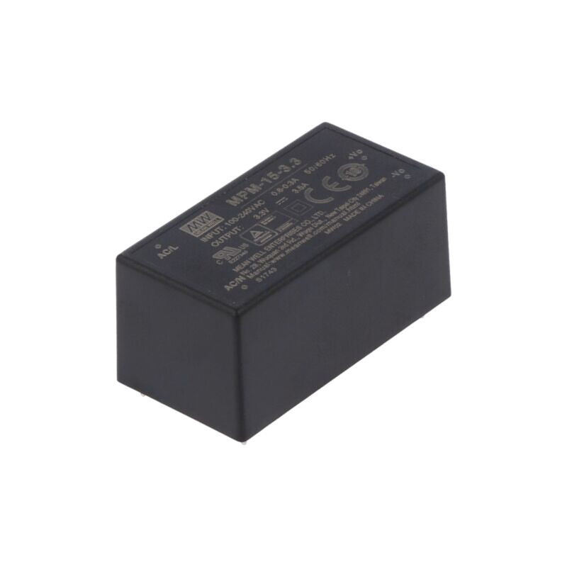 Convertor: AC/DC; 11,6W; Uintr: 80÷264VAC; 3,3VDC; Iieş: 3,5A; OUT: 1