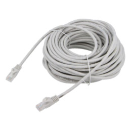 Patch cord; U/UTP; 6; litat; Cu; PVC; gri; 20m; 26AWG; Øcablu: 6,2mm