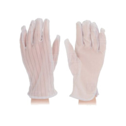 Mănuşi de protecţie; ESD; XL; 10set; poliester,fibre conductoare