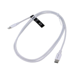 Cablu; USB 2.0; mufă Apple Lightning,USB C mufă; nichelat; 1m