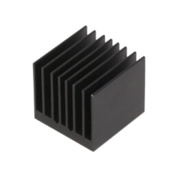 Radiator: extrudat; cu aripioare; BGA; neagră; L: 27mm; W: 27mm
