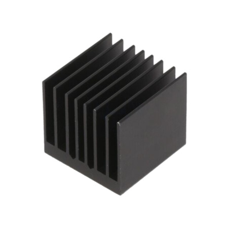 Radiator: extrudat; cu aripioare; BGA; neagră; L: 27mm; W: 27mm