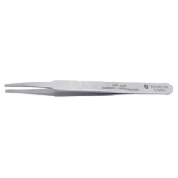 Pensetă; 125mm; Vârf: îngustat; Formă capăt vârf: plată