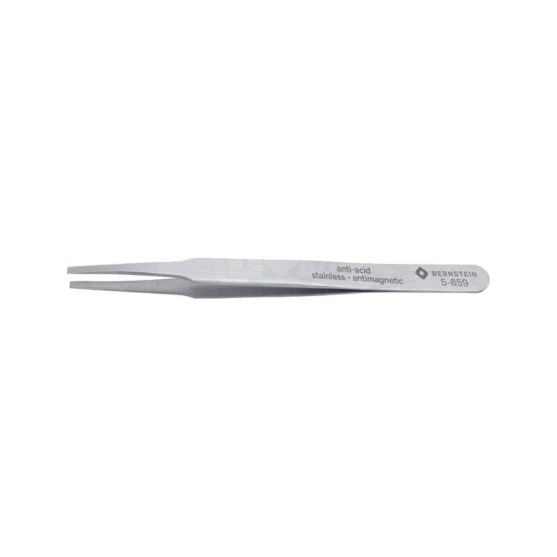 Pensetă; 125mm; Vârf: îngustat; Formă capăt vârf: plată