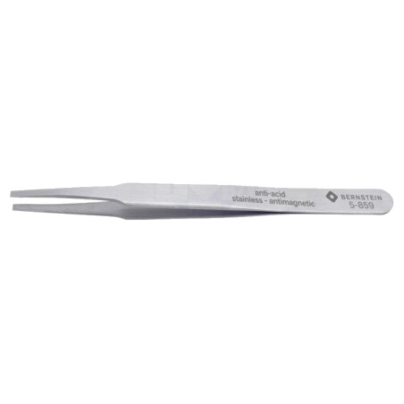 Pensetă; 125mm; Vârf: îngustat; Formă capăt vârf: plată