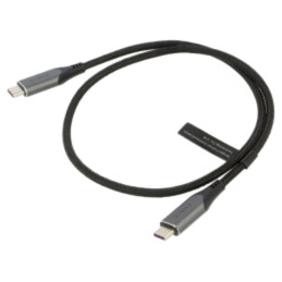 Cablu; USB 3.1; USB C mufă,din ambele părţi; nichelat; 0,5m; 100W