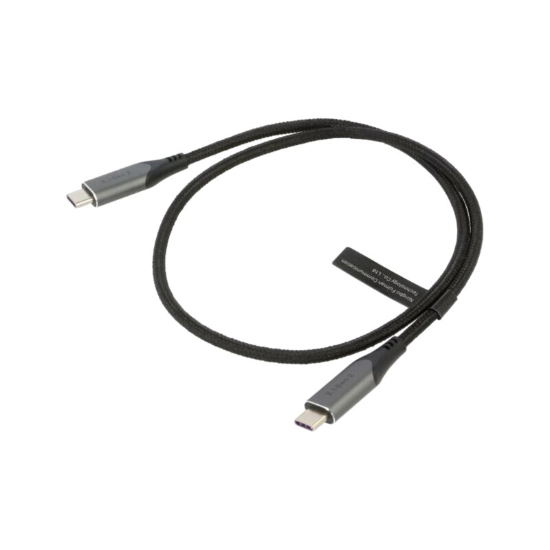 Cablu; USB 3.1; USB C mufă,din ambele părţi; nichelat; 0,5m; 100W