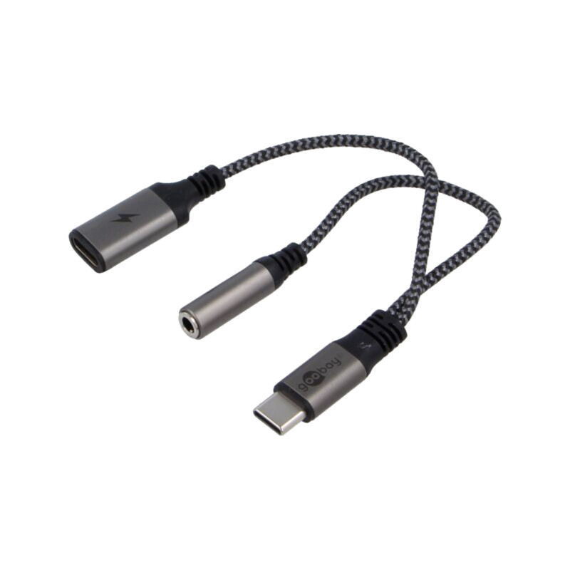 Cablu; Jack 3,5mm 3pin soclu,USB C soclu,USB C mufă; 0,15m